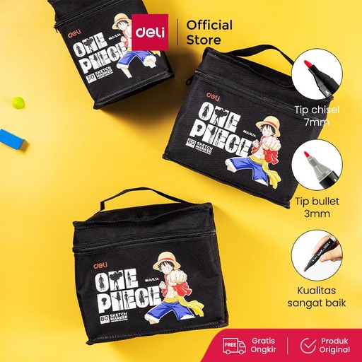 [EZO.7002089] Deli Sketch Marker / Spidol Sketsa Edisi One Piece Double Tip EC180-X