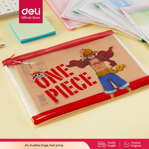[EZO.7002093] Deli School Zip Bag / Pouch Multifungsi Anti Air Edisi One Piece EF710