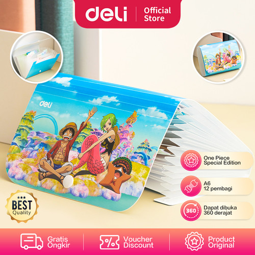 [EZO.7002094] Deli Expanding File / Tas Dokumen Map A6 Edisi One Piece EF622