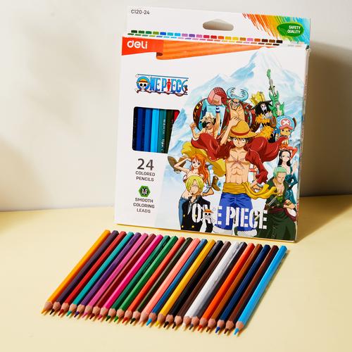 [EZO.7002095] Deli Color Pencil / Pensil Warna Edisi One Piece Pewarnaan Halus EC120