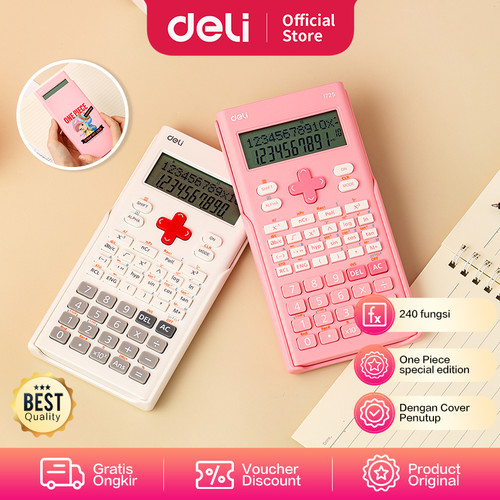 [EZO.7000765] Deli Scientific Calculator / Kalkulator Ilmiah Edisi One Piece E1725