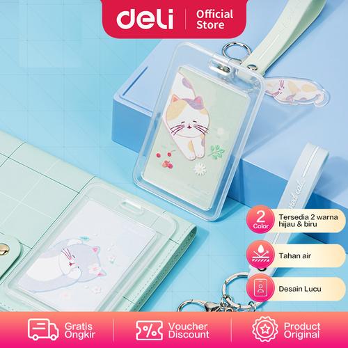 [EZO.7000806] Deli Cute Name Badge Bored Cat / Name tag gambar kucing anti air 64807