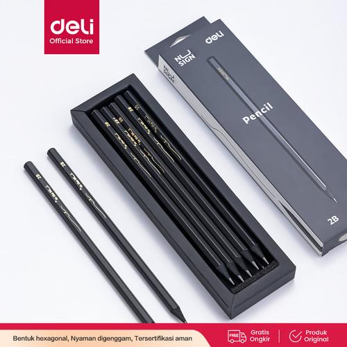 [EZO.7000807] Nusign 2B Pencil / Pensil 2B Design Elegan Nyaman Di Genggam NS722-2B