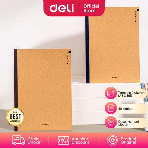 [EZO.7002179] Nusign Notebook / Buku Catatan Binding A5/B5 40lembar NS29X