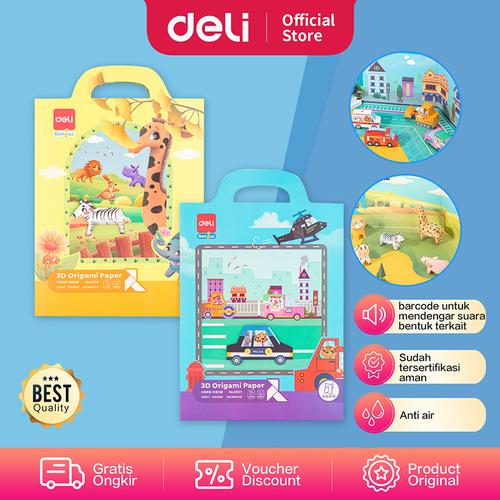 [EZO.7002180] Deli Cartoon 3D Origami / Origami 3 Dimensi Kartun Anti air 83610