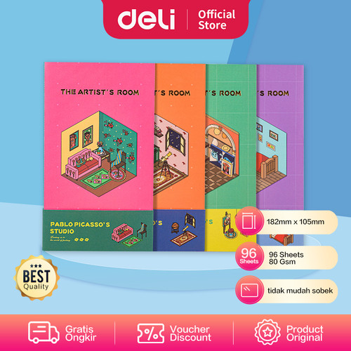 [EZO.7002182] Deli Cute Planner Notebook / Buku Agenda Design Lucu 96Lbr 80gsm SZ056