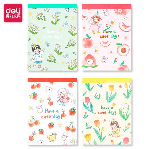 [EZO.7002183] Deli Cute Note Pad / Buku Memo Lucu 100 lembar 80gsm 21763