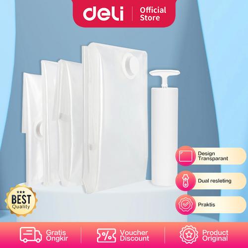 [EZO.7000774] Deli Vusign Vacuum Compression Bag Plastik Vakum Transparan VS58X