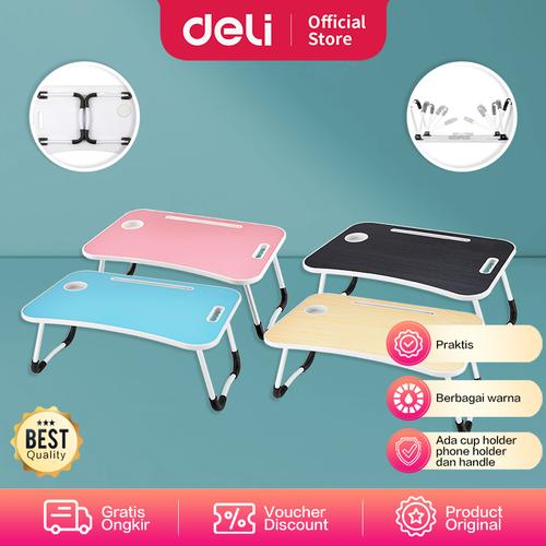 [EZO.7000779] Deli Vusign Folding Table Meja Belajar Laptop Lipat w/Tab Holder VS86X