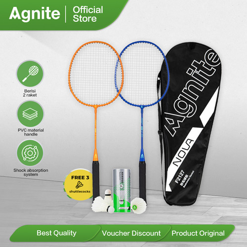 [EZO.7002123] Deli Agnite Children Badminton Racket / Raket Bulu Tangkis Anak F2127