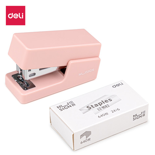 [EZO.7000789] Deli Nusign Stapler/Stapler Mini Kapasitas Kertas 12lbr+Refill NS083-X
