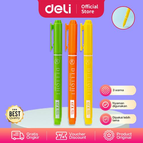 [EZO.7002230] Deli Highlighter Pen/Penanda warna warni EU010