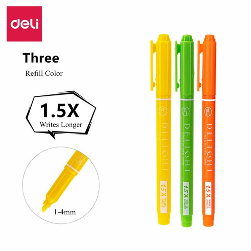 [EZO.7002230] Deli Highlighter Pen/Penanda warna warni EU010