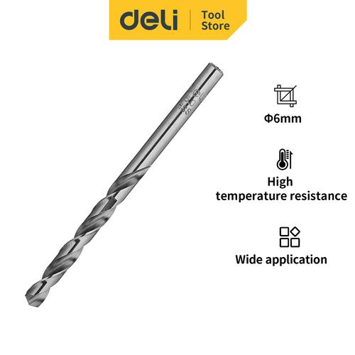[EZO.7002288] Deli Drills/ Mata Bor Besi 10mm 8mm 6mm Untuk Pekerjaan Bor Beton DL16