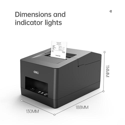 [EZO.7002237] Deli Thermal Printer / Printer Cetak Struk 58 mm USB Bluetooth E581PW