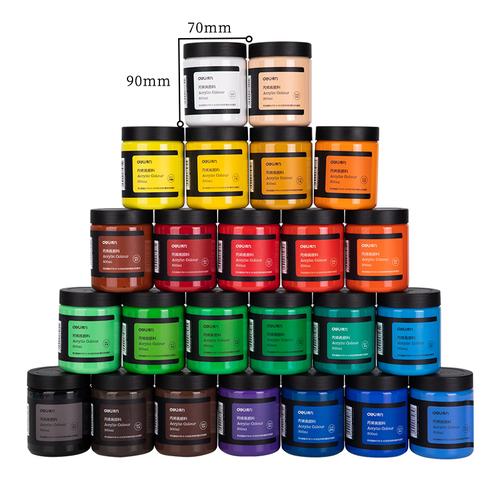 [EZO.7000856] Deli Acrylic paint / Cat Akrilik Isi 300ml Hasil Warna Terang 73875