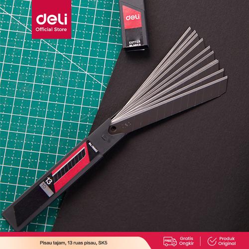 [EZO.7000859] Deli Cutter Blade / Isi Ulang Cutter SK5 Isi 10 pcs 78002 78003