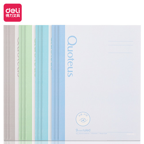 [EZO.7002255] Deli Buku tulis 250x179mm B5 40 halaman 4 Pola PFB540