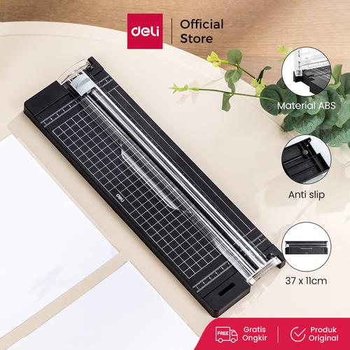[EZO.7000864] Deli Small Paper Trimmer Portable/ Pemotong Kertas Kecil A4 A5 14251