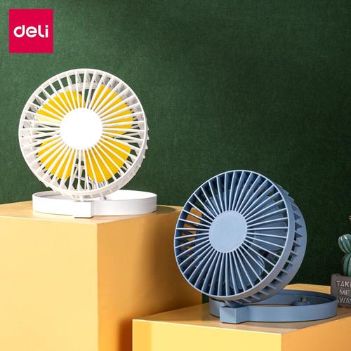 [EZO.7002321] Deli Foldable Fan/Kipas Angin Bisa Dilipat 0.36A 1.8W Kabel 1.2M 85809