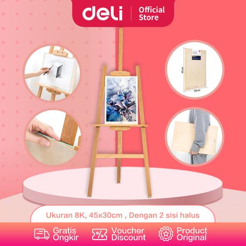 [EZO.7002327] Deli Sketching Board / Papan Lukis Papan Gambar 2 Sisi Ukuran 8K 73903