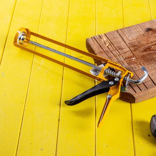 [EZO.7000914] Deli Caulking Gun / Tembakan Lem Silikon 9 Inch Daya Hisap Kuat DL2360