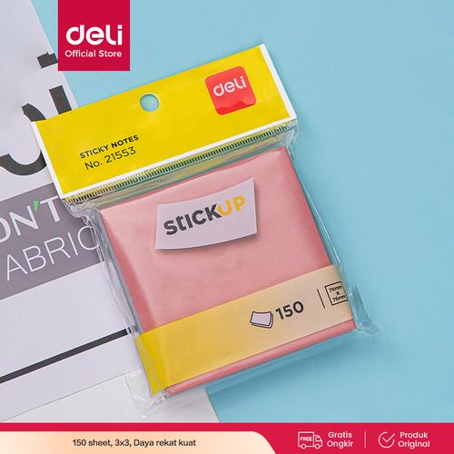 [EZO.7000935] Deli Sticky Note / Memo Tempel 3x3 150 lembar Kertas 80g 21553