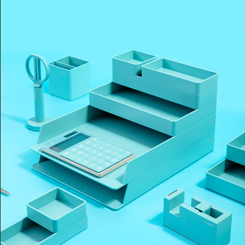 [EZO.7002385] Deli Nusign Desk Organizer / Rak Kertas Space Besar 3 Warna NS001