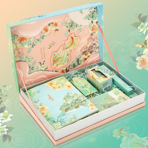 [EZO.7002388] Deli Gift Box Dengan Buku Gel Pen Stick Notes SZ627