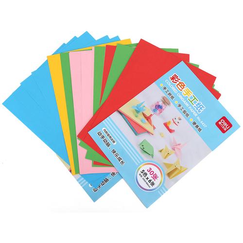 [EZO.7002343] Deli Paper Craft / Origami Kertas Lipat isi 30 lembar 5 warna 6437