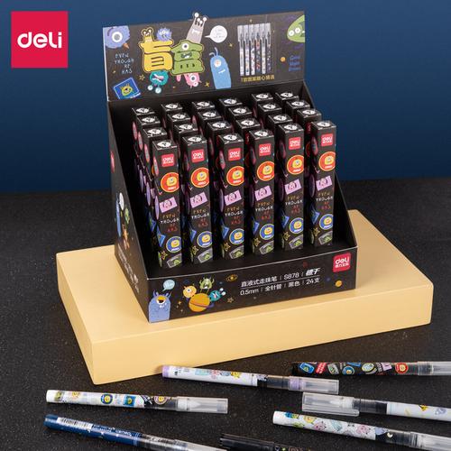 [EZO.7002392] Deli Roller Pen / Pen Roller Box Rahasia 0.5mm Cepat Kering S878