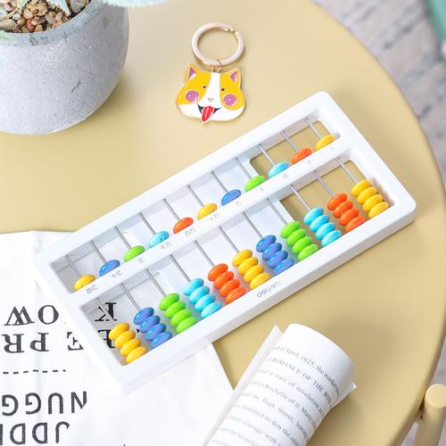 [EZO.7002347] Deli Abacus / Papan Sempoa Alat Berhitung 5 Warna 11 Tiang 74320