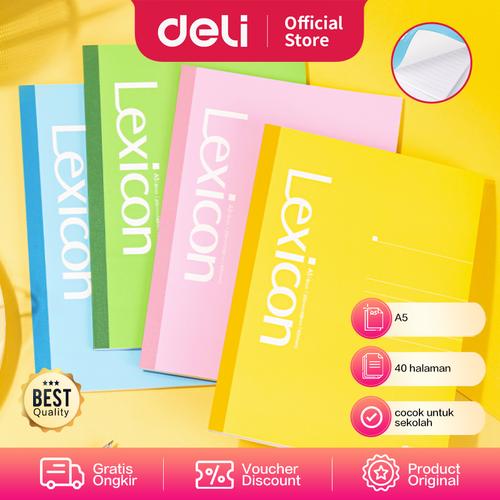 [EZO.7000965] Deli Soft Cover Notebook / Buku Catatan 4 Warna Ukuran A5 766X
