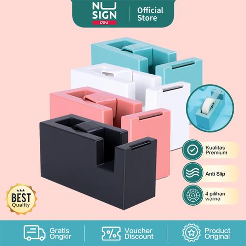 [EZO.7000967] Nusign Tape Dispenser / Tempat Lakban Non Slip Pisau Tajam NS121