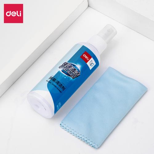 [EZO.7002359] Deli Screen Cleaner / Pembersih Layar Komputer 100ml Gratis Lap 31201