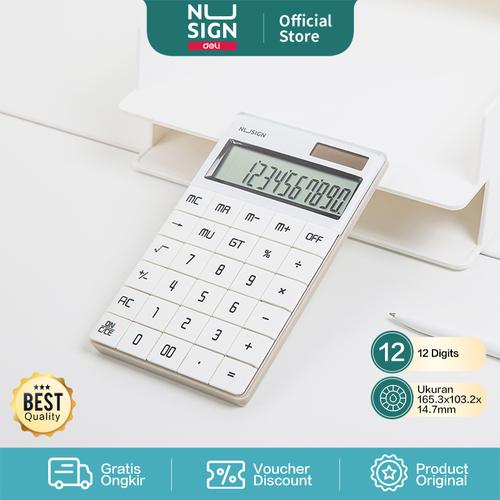 [EZO.7002400] Nusign Calculator / Kalkulator 12 Digit LCD Besar Colorfull NS041