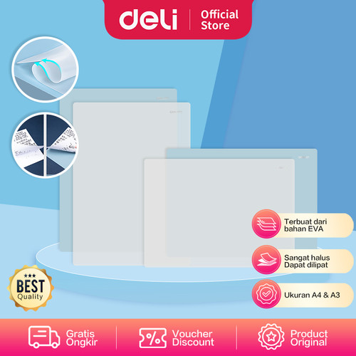 [EZO.7002402] Deli Writing Mat / Alas Menulis Mudah Ditekuk Tidak Tembus 72655