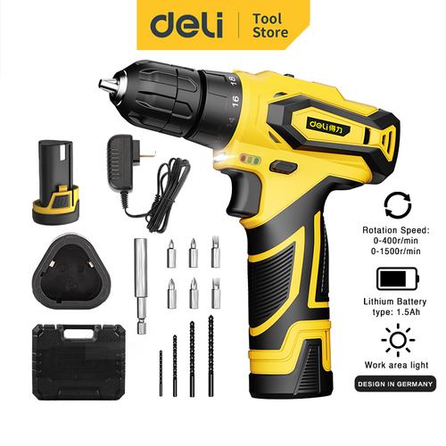 [EZO.7002405] Deli Mesin Bor Listrik 12V Single/Dual Battery Tanpa Kabel DL626X