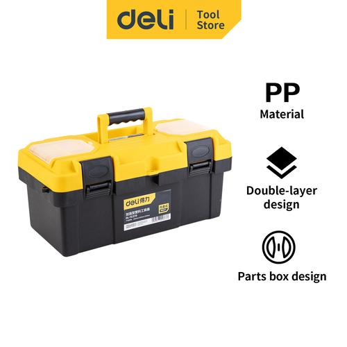 [EZO.7002412] Deli Toolboxes/Kotak Perkakas 17 inch Bahan PP Tahan lama DL-TC270