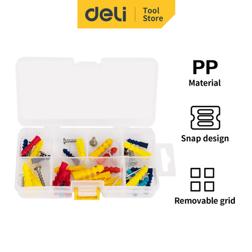 [EZO.7000973] Deli Toolboxes / Kotak Perkakas PP Plastik Dua Ukuran DL43200X
