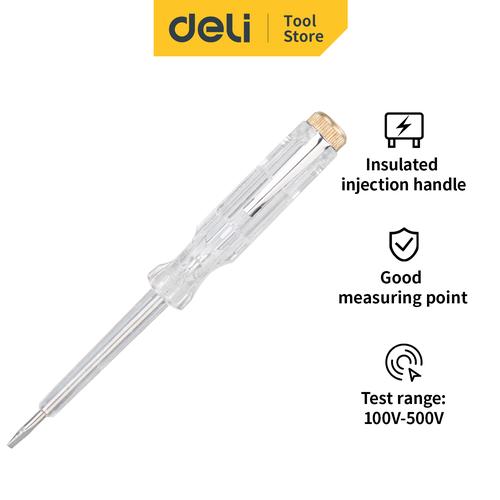 [EZO.7000991] Deli Test Pen / Tespen 100-500 VAC 14 cm/19 cm DL800X