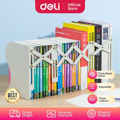 [EZO.7002473] Deli Magazine Holder / Penyangga Buku Fleksibel Warna Cream 7863X