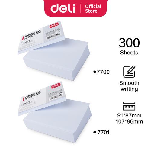 [EZO.7001053] Deli Memo Paper / Kertas Memo 300 Lembar Warna Putih Tanpa Kotak 770X