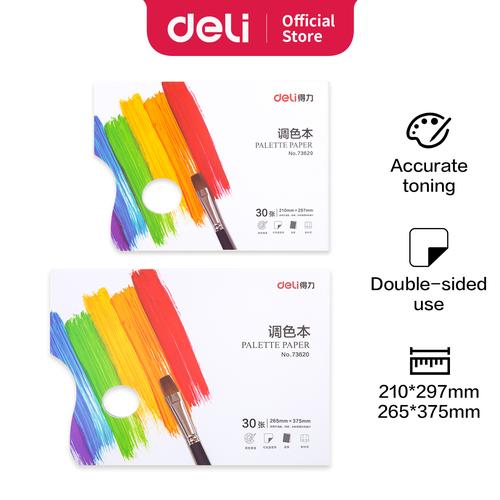 [EZO.7001058] Deli Pallete Paper /Palet Kertas Untuk Mencampur Warna 30Halaman 7362X