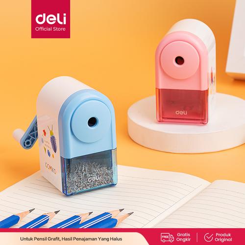 [EZO.7001063] Deli Sharpener / Rautan Pensil Auto-feed Motif Kartun Simple E0641S