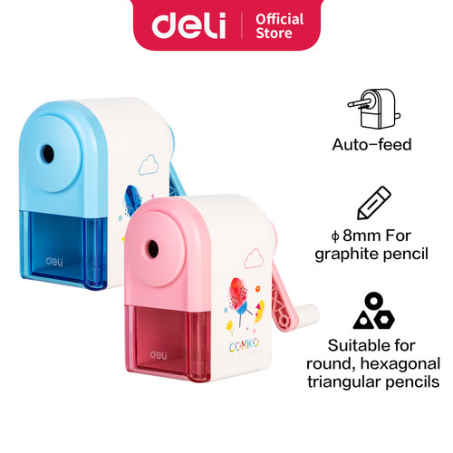 [EZO.7001063] Deli Sharpener / Rautan Pensil Auto-feed Motif Kartun Simple E0641S