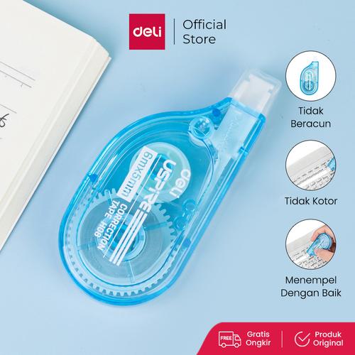 [EZO.7001065] Deli Correction Tape / Tip-X Kertas 5mm*6m/8m/12m EH08 EH333 EH350