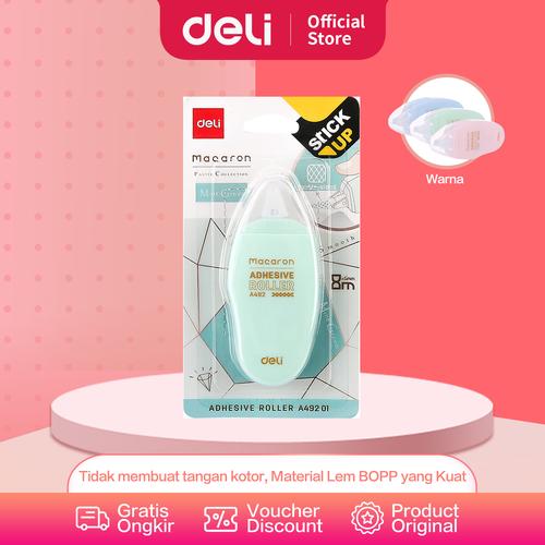 [EZO.7002457] Deli Adhesive Roller / Lem Roller Super Kuat Mudah Digunakan EA49201