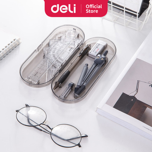 [EZO.7001070] Deli Set Penggaris Skala yang akurat mudah dibawa dan praktis 9591