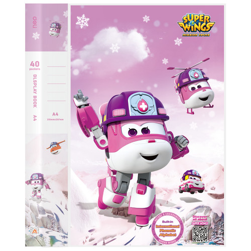 [EZO.7001076] Deli Super Wings Display Book bahan PP, saku 0.03mm A4 2 Warna EZ55802
